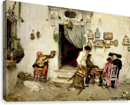 Figaro Shop  Canvas Print