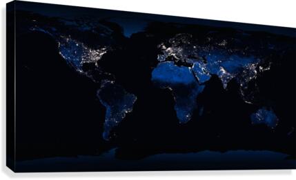 Earths Lights Canvas Print