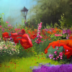 Flower garden Painting