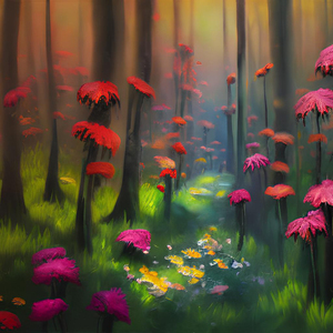 Flower garden Painting