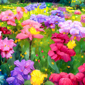 Flower garden Painting