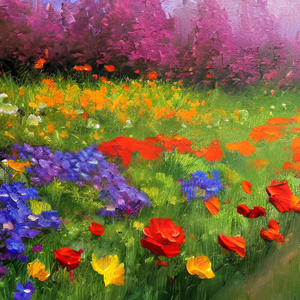 Flower garden Painting