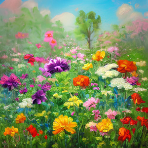 Flower garden Painting