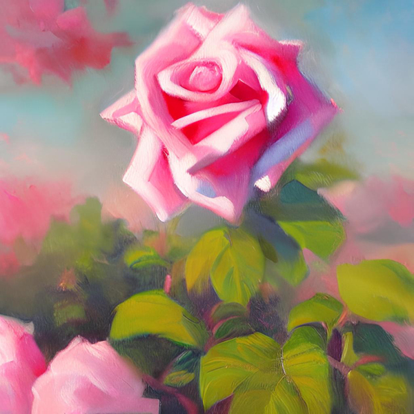 Flower garden Painting Print