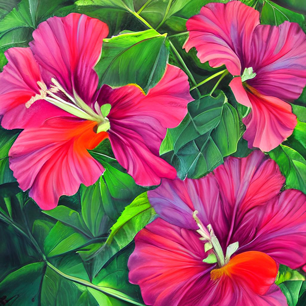 Flower garden Painting Print