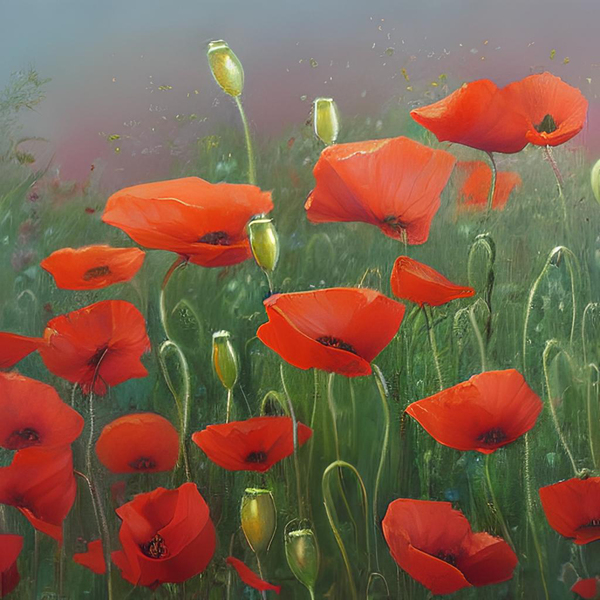 Flower garden Painting Print