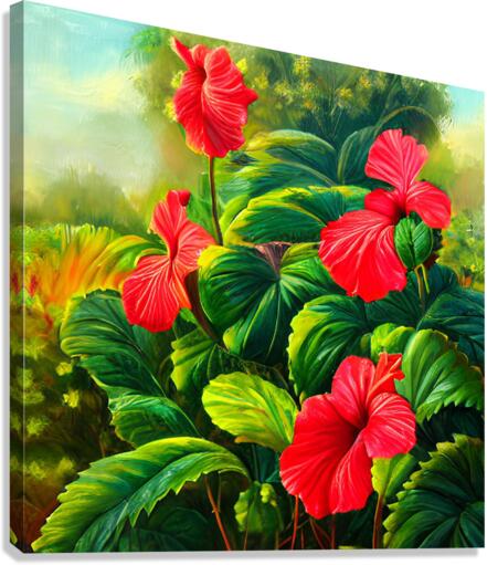Flower garden Painting Canvas Print