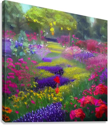 Flower garden Painting Canvas Print