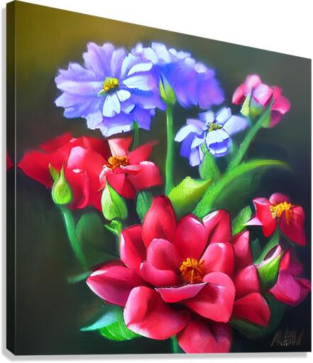 Flower garden Painting Canvas Print
