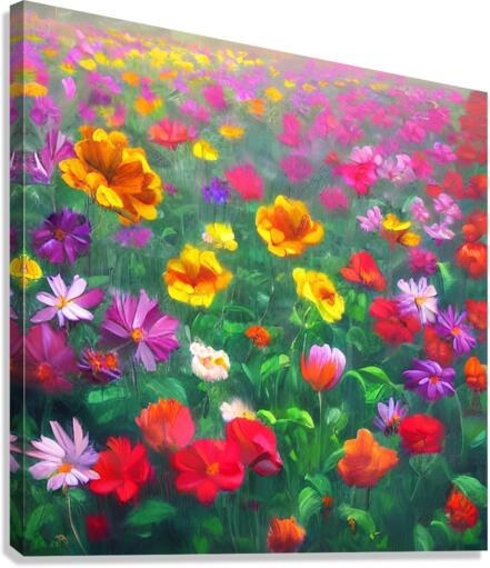 Flower garden Painting Canvas Print