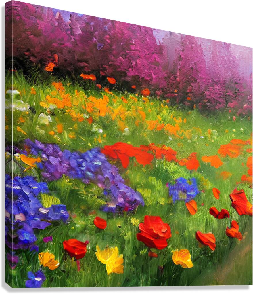 Flower garden Painting Canvas Print
