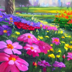 Flower garden Painting