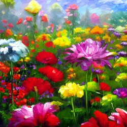 Flower garden Painting
