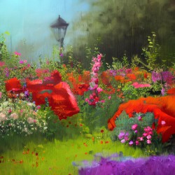 Flower garden Painting