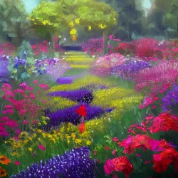 Flower garden Painting