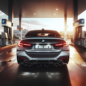 BMWs Elegance From Behind: A Vision of Automotive Excellence