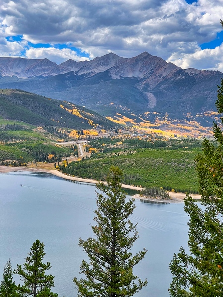 Fall at Sapphire Point Vertical by Judy Vincent Photography