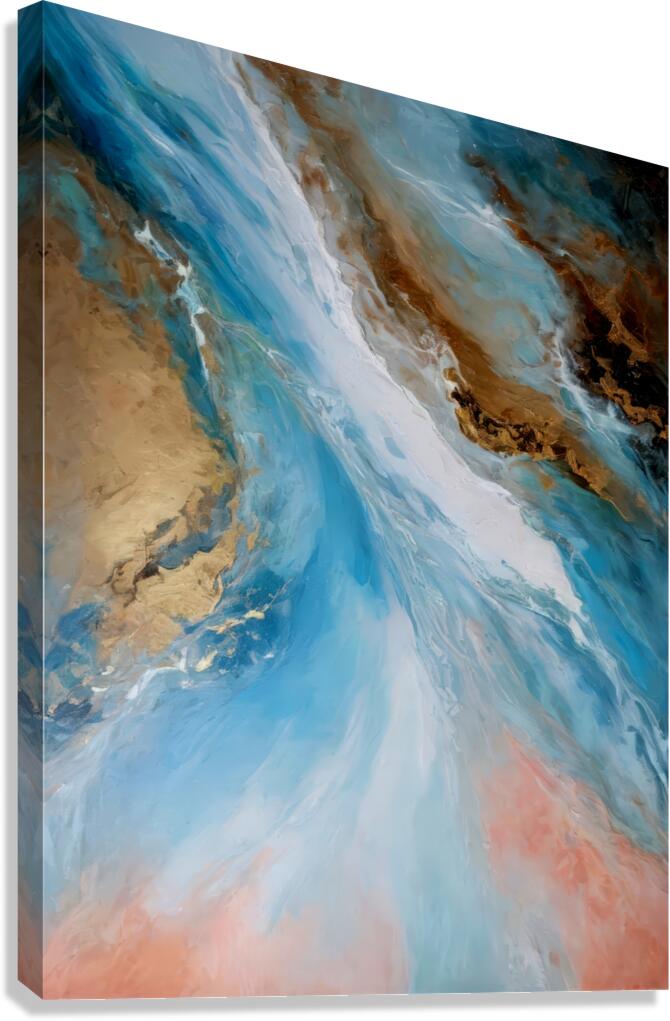 Azure Currents Canvas Print