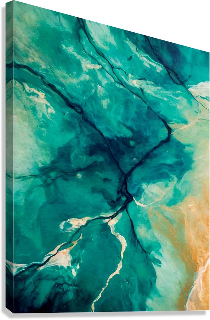 Emerald Abyss Canvas Print