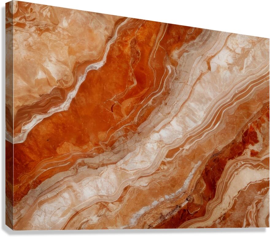 Layered Agate Canvas Print