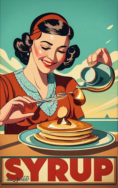 Syrup Vintage Poster by Christian Shonda