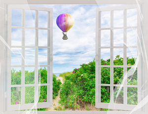 Hot Air Balloon Outside My Window