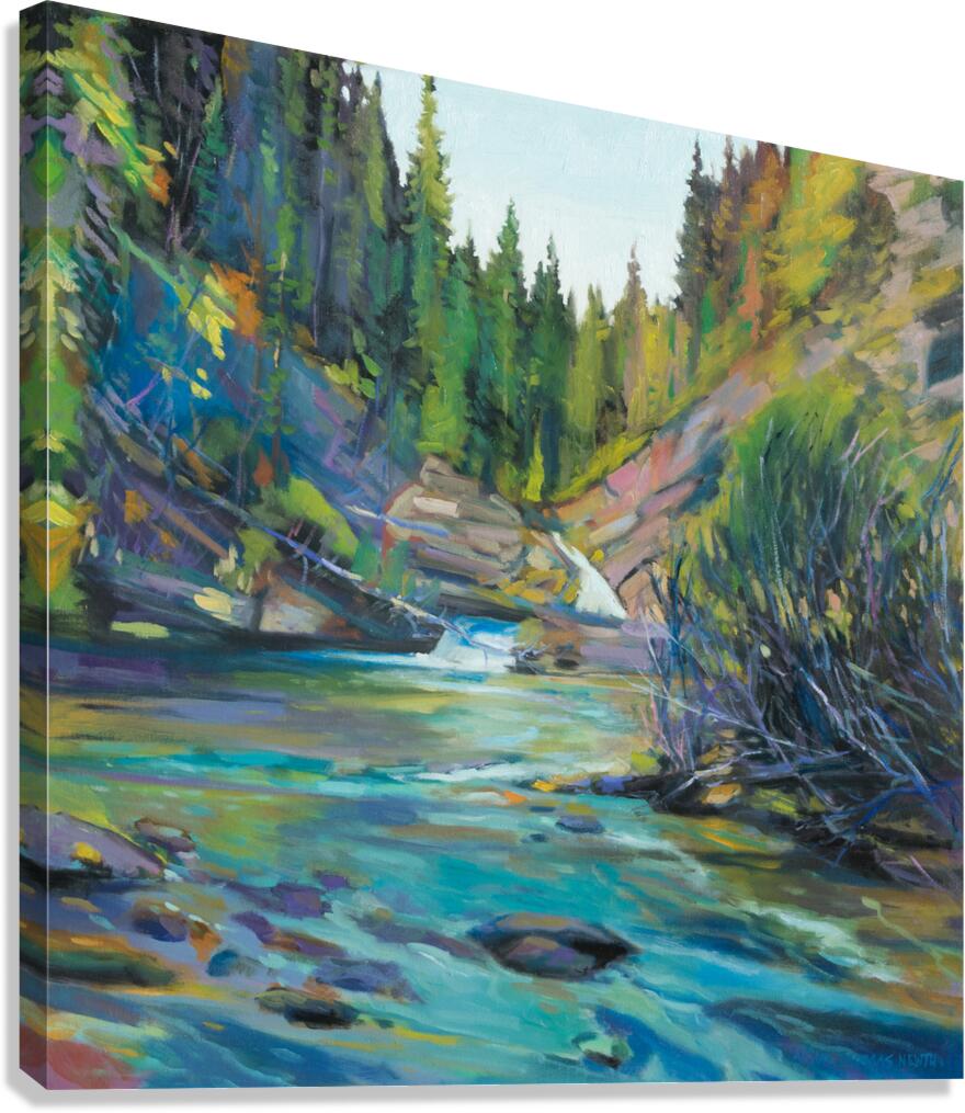 Forest Cascade Canvas Print