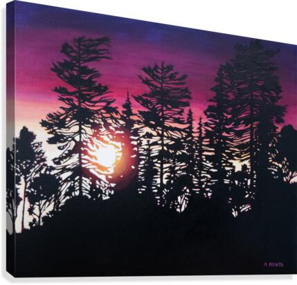Purple Sunset Canvas Print