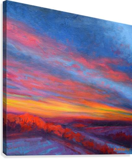 Montney Sunset Canvas Print
