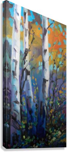 Poplars Canvas Print