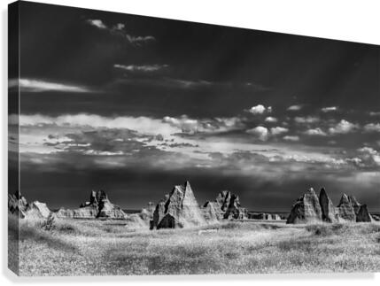 Badlands Teepees  Canvas Print