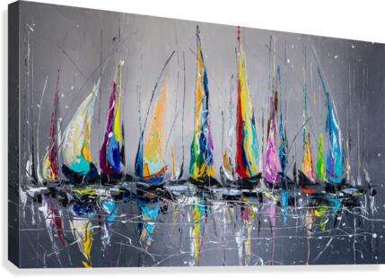 Before regatta Canvas Print