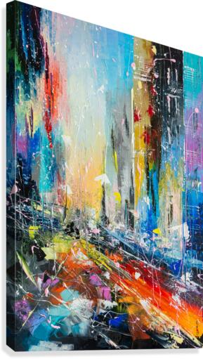 Abstract cityscape 6 Canvas Print