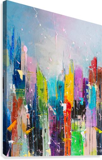 Abstract cityscape 7 Canvas Print