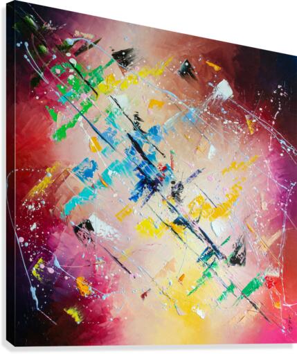 Colorful diagonal Canvas Print