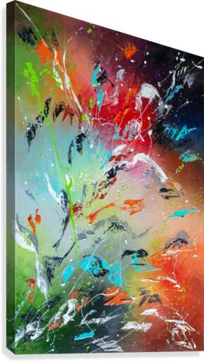 Flowers flame Canvas Print