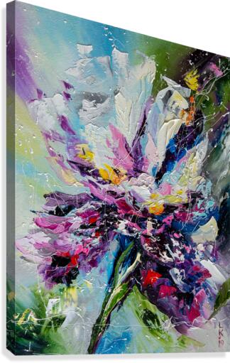 Iris flower Canvas Print