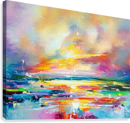 Sea sunset Canvas Print