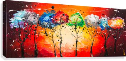 Indian sunset Canvas Print