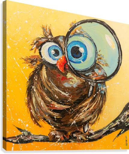 Inquisitive bird Canvas Print