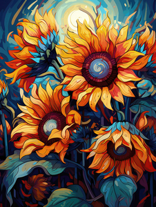Sunflower Staccato: Vibrant Visions