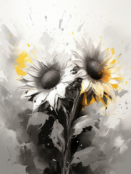 Petal Pianissimo: Vibrant Visions Print