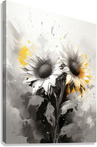 Petal Pianissimo: Vibrant Visions Canvas Print