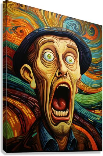 Silent Shriek: Minds Turmoil Canvas Print