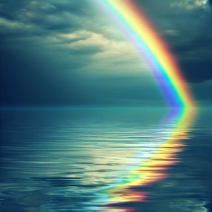 rainbow ocean