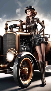 Vintage Pin-Up Raven Steele