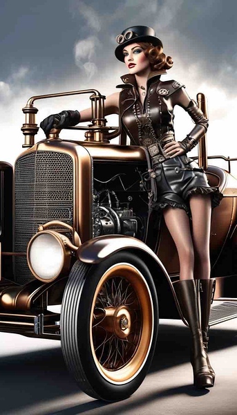 Vintage Pin-Up Raven Steele by Rikki Rocx Designs