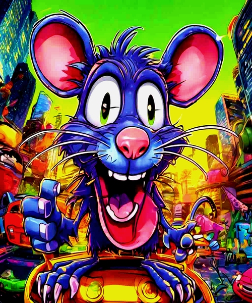 Ruckus Rat Print