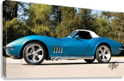 69 Vette Roadster Canvas Print