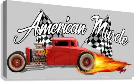 Hot Rod Burnout Canvas Print